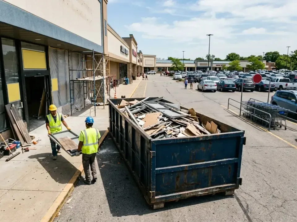 retail-store-renovation-debris-003 — frequently asked questions, Roll-off Dumpster Rentals in Bargersville, IN